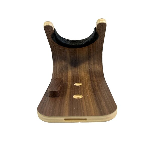 Wishwood Wall Mounted Guitar Hook Twin Pack Walnut - Picture 9 of 14